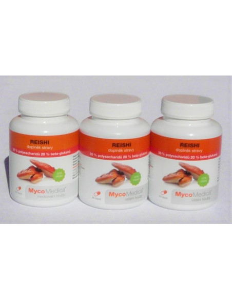 MycoMedica Reishi 50 % vysoká koncentrace 3 x 90 cps.
