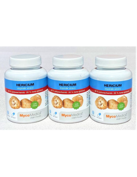 MycoMedica Hericium 50 %  3 x 90 kapslí