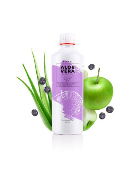 Essens Aloe Vera 99.5% Gel Drink - jablko + acai 500 ml
