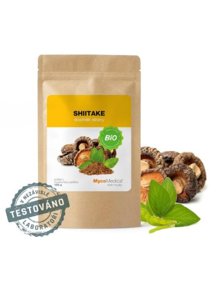 Mycomedica Shiitake prášek BIO 100 g