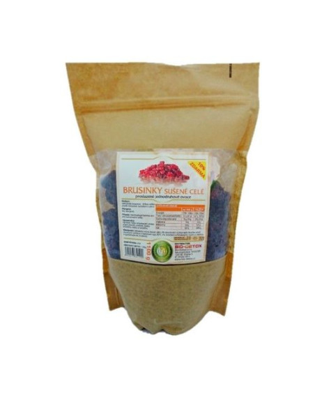 Bio-Detox Brusinky sušené celé 1100g 