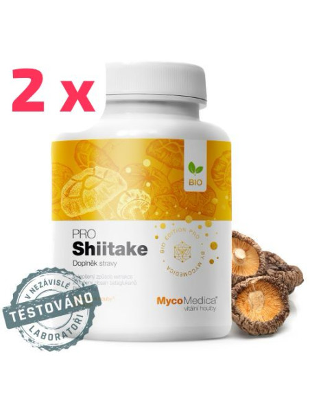 MycoMedica Shiitake PRO 2 x 90 kapslí