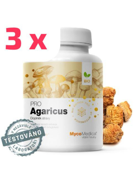 MycoMedica Agaricus PRO 3 x 90 kapslí