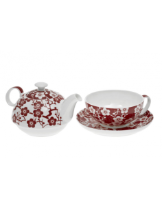 Oxalis Sakura - bone china tea for one 2