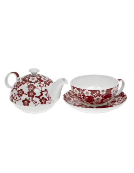 Oxalis Sakura - bone china tea for one 1