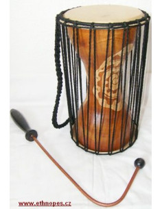 Mluvící buben - Talking drum 30 cm - světlý
