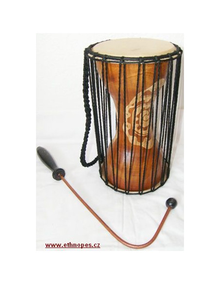 Mluvící buben - Talking drum 30 cm - světlý