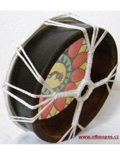 Rámový buben Frame drum 25 cm - malovaný 1 2