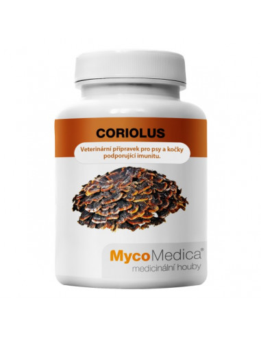 Coriolus (Outkovka pestrá) 90 kapslí á 500 mg extraktu MycoMedica