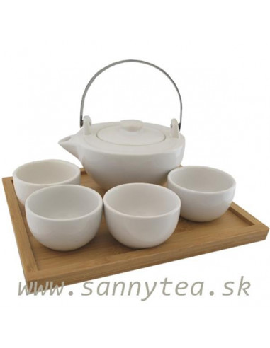 Bambo - porcelánová čajová souprava s podnosem 