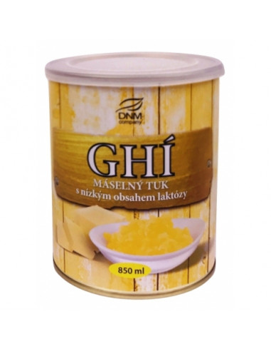 GHEE (Ghí) přepuštěné máslo 700g/ 850 ml, DNM