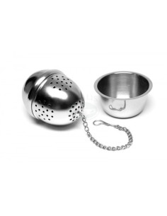 Kovové sítko na čaj vajíčko -  nerez