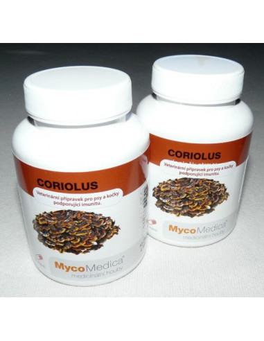 Coriolus 2 x 90 kapslí á 500 mg extraktu MycoMedica