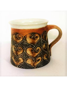 Keramický hrneček SRDÍČKA   