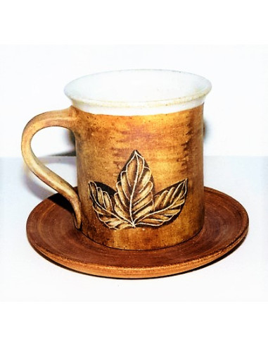 Keramický hrneček s podšálkem SOVA   2