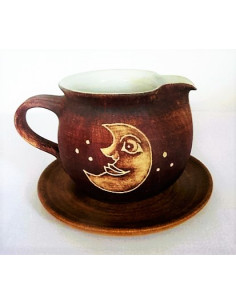 Keramická mléčenka s podšálkem SLUNÍČKO 2 2