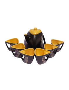 Keramická čajová souprava Nam (konvička + 6x šálek)