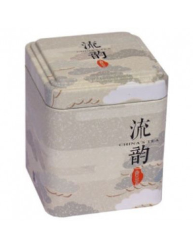 Dóza na čaj China Tea plech 8,3 x 7 cm