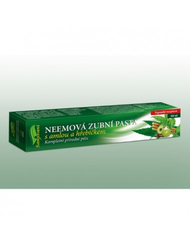 SANJIVANI NEEMOVÁ ZUBNÍ PASTA GEL S AMLOU A HŘEBÍČKEM SANJIVANI 100 ML DNM