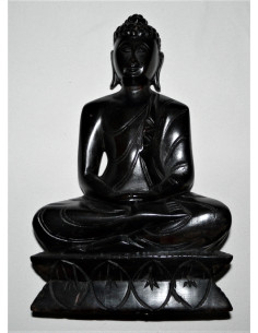 Buddha černý - dřevěná soška Buddhy