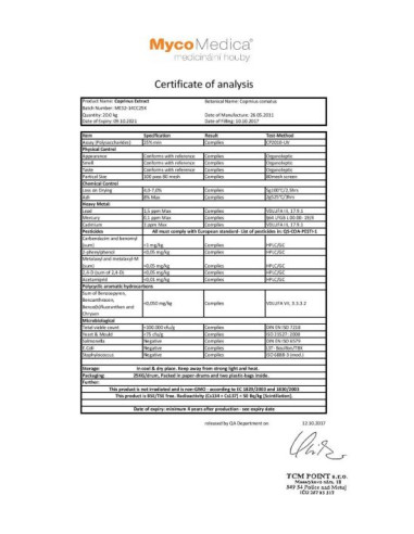 MycoMedica Coprinus 90 kapslí 3