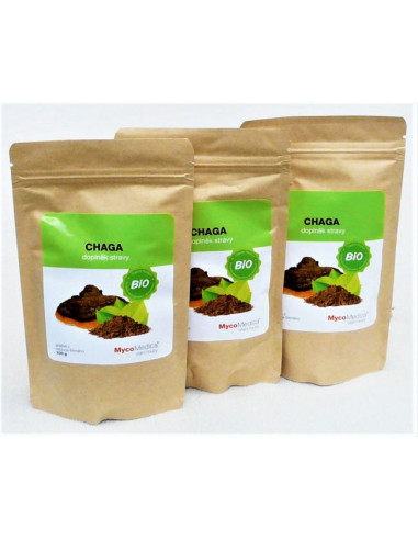 MycoMedica Chaga (Čaga) prášek 3 x 100 g