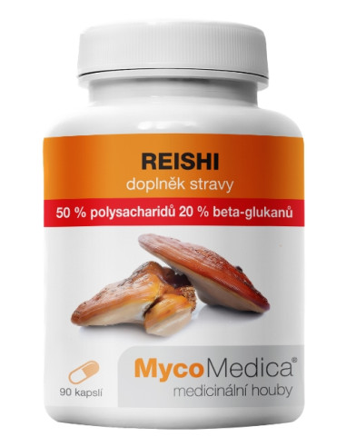 MycoMedica Reishi 50 % vysoká koncentrace 90 cps.