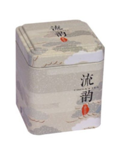Dóza na čaj China Tea plech 8,3 x 7 cm
