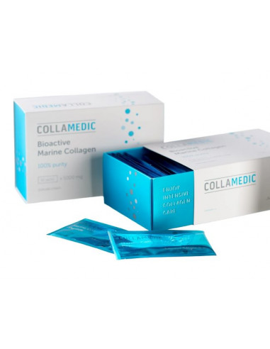 COLLAMEDIC 2 x  kolagenový prášek 5000 mg 30 sáčků + 2 x vitamín C ZDARMA