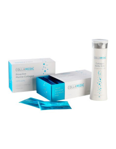 COLLAMEDIC 2 x  kolagenový prášek 5000 mg 30 sáčků + 1x tělové mléko +2 x vitamín C ZDARMA