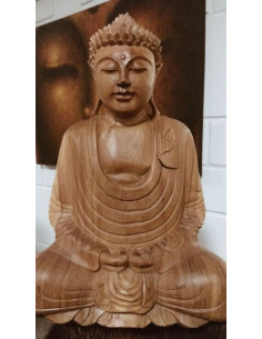 Buddha 40 cm - dřevěná soška Buddhy 
