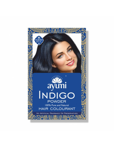 Ayumi Prášek Indigo barva na vlasy modročerná 100 g