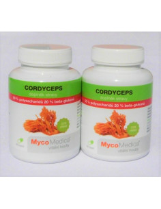Mycomedica Cordyceps 50% polysacharidů  2 x 90 kapslí