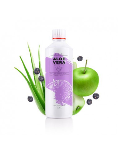 Essens Aloe Vera 99.5% Gel Drink - jablko + acai 500 ml