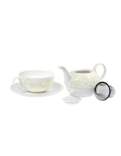 Oxalis Julia fine bone china tea for one 1 2