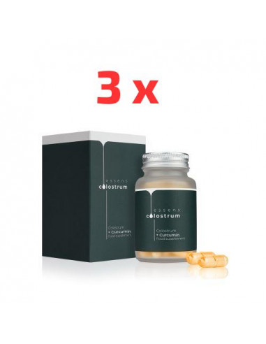 3 x Essens Colostrum + Kurkumin 60 kapslí