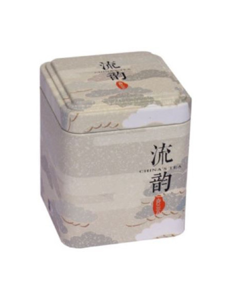 Dóza na čaj China Tea plech 8,3 x 7 cm
