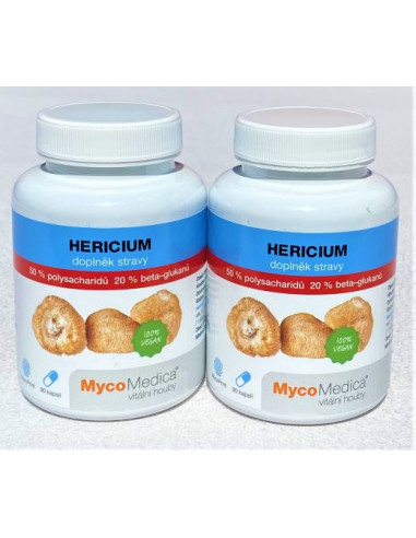 MycoMedica Hericium 50 %  2 x 90 kapslí