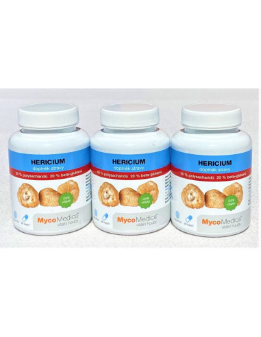 MycoMedica Hericium 50 %  3 x 90 kapslí