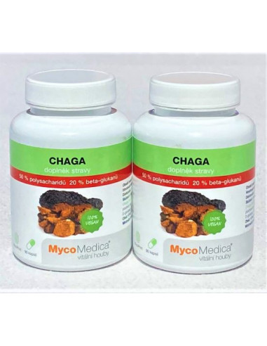 MycoMedica Chaga 50 %  2 x 90 kapslí