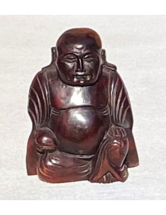 Hotei 21 cm (veselý, šťastný, happy Buddha) - dřevěná soška