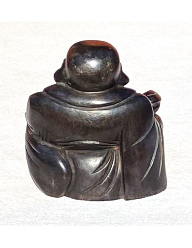Hotei 17 cm (smějící se, veselý, šťastný, happy Buddha) - dřevěná soška 1 