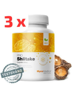 MycoMedica Shiitake PRO 3 x 90 kapslí