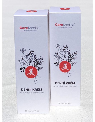 CareMedica 2 x  Denní krém pro suchou a citlivou pleť 50 ml