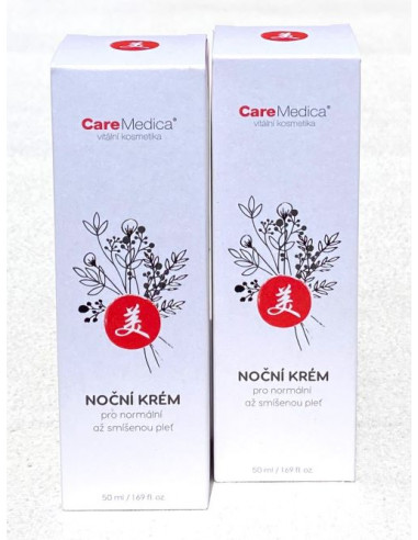 CareMedica Noční krém pro normální až smíšenou pleť 2 x 50 ml