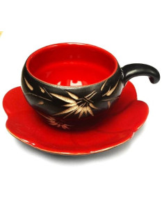 Keramický šálek na čaj s podšálkem Xuan