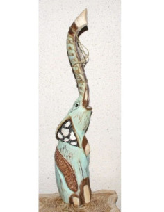 Soška SLON albesia modrý 80 cm