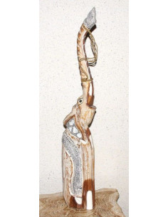 Soška SLON albesia světlý 80 cm