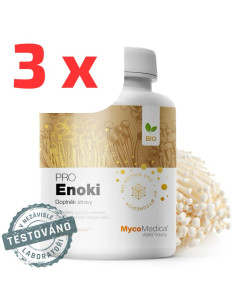 MycoMedica BIO Enoki PRO 3  x 90 kapslí