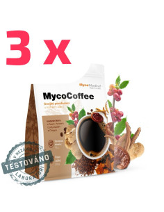 MycoMedica MycoCoffee 3 x instantní káva 20 x 3.5 g